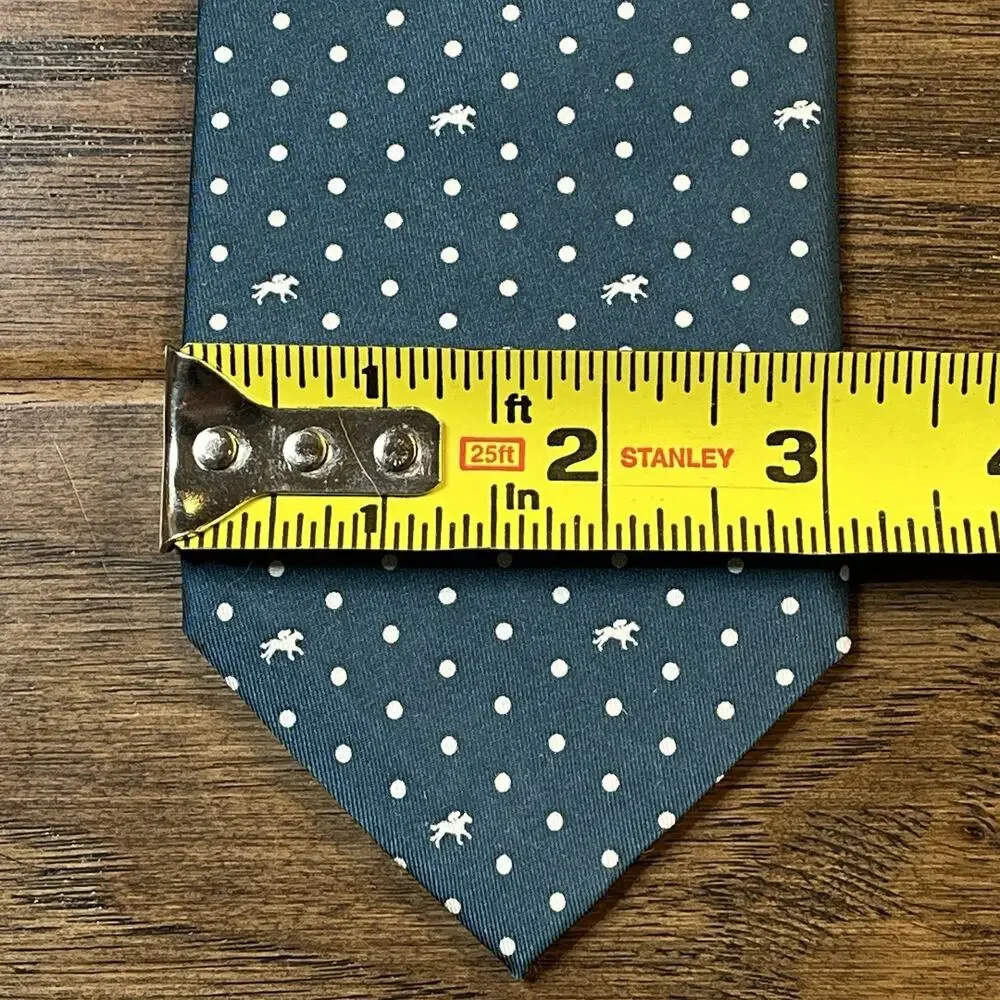 New Vineyard Vines Tie Kentucky Derby 🐎Racehorse Churchill Downs Polka Dot Silk